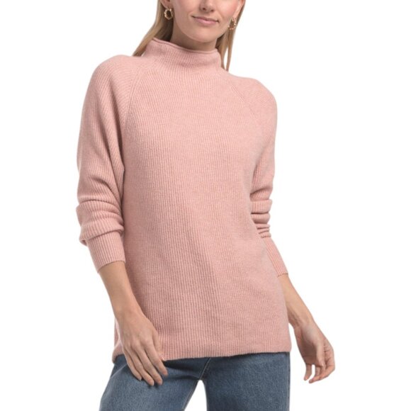 CATHERINE MALANDRINO Raglan Sleeve Funnel Neck Sweater - Picture 1 of 2